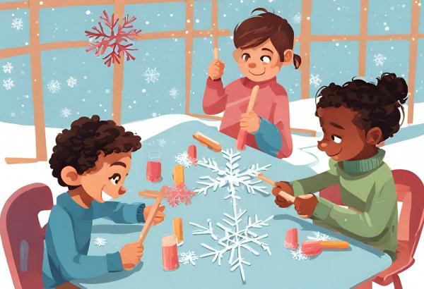 Image for event: Popsicle Snowflakes